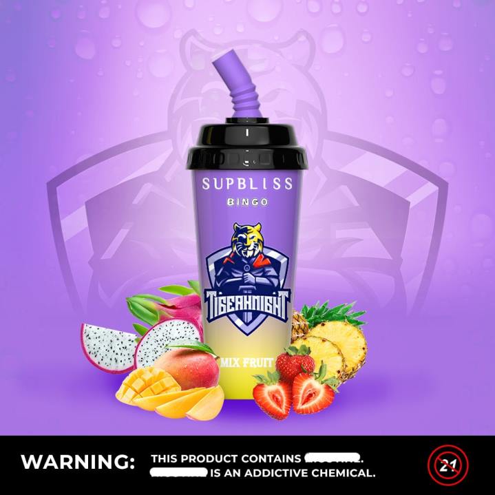 X46X258 - RandM vape sale RandM Supbliss Bingo 8000 Vape Pod Device 1Pc Mix Fruit