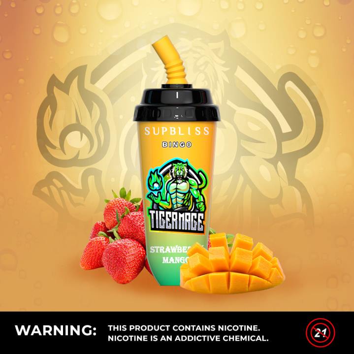 X46X261 - RandM tornado 7000 Australia RandM Supbliss Bingo 8000 Vape Pod Device 1Pc Sakura Grape