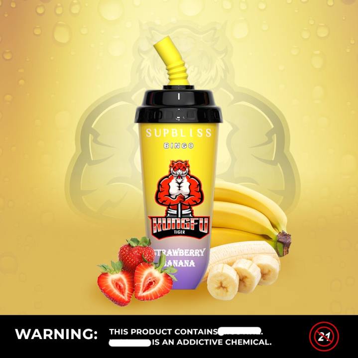 X46X262 - RandM tornado 9000 Australia RandM Supbliss Bingo 8000 Vape Pod Device 1Pc Strawberry Banana