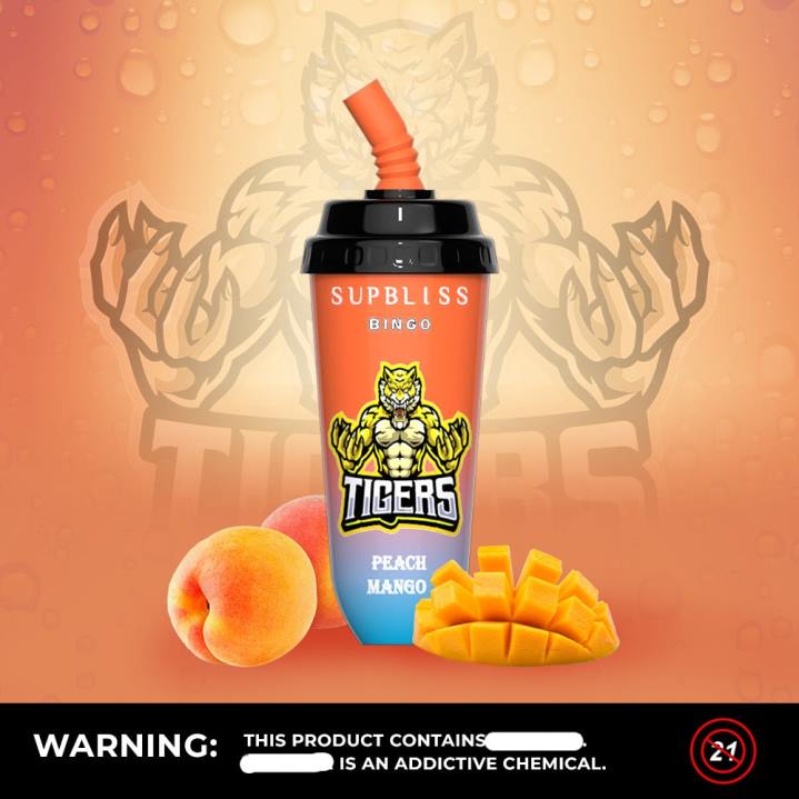 X46X262 - RandM tornado 9000 Australia RandM Supbliss Bingo 8000 Vape Pod Device 1Pc Strawberry Banana