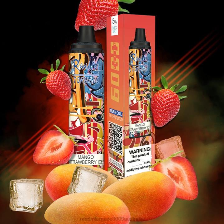 X46X280 - RandM vapes Australia RandM Tornado 6000 Airflow Control Vape Pod Device 1Pc Pina Colada Rum