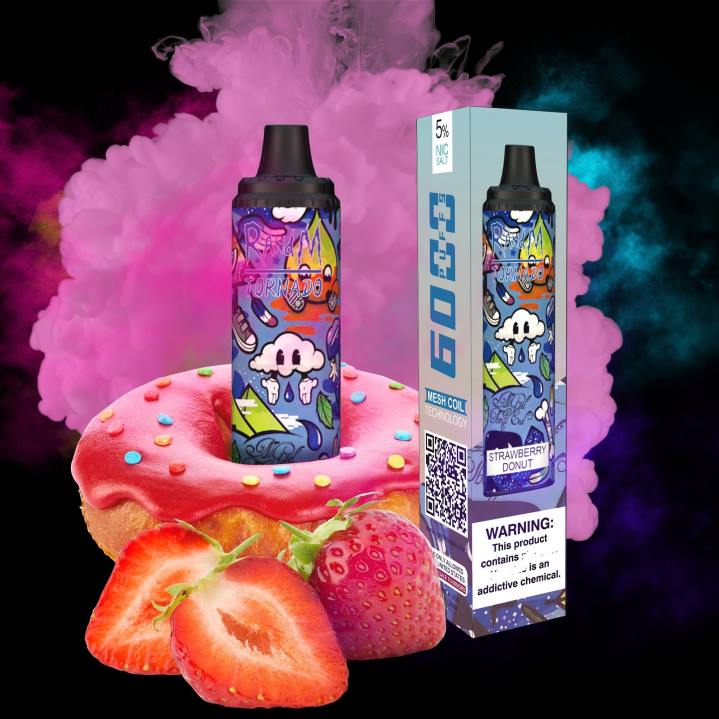 X46X284 - RandM vape cheap RandM Tornado 6000 Airflow Control Vape Pod Device 1Pc Grape Ice