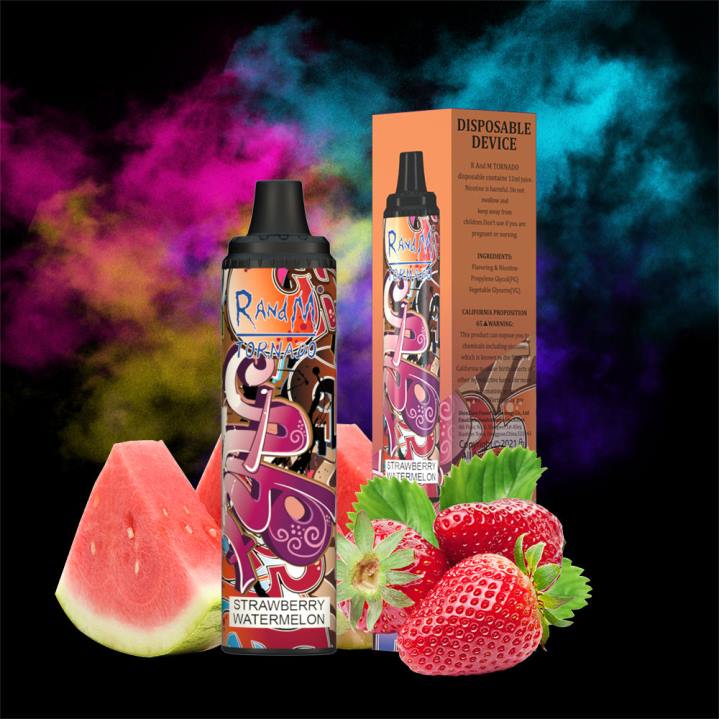 X46X284 - RandM vape cheap RandM Tornado 6000 Airflow Control Vape Pod Device 1Pc Grape Ice
