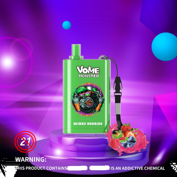 X46X278 - RandM vape sale RandM Vome Monster 10000 Airflow Control Vape Pod Device 1Pc Mixed Berries