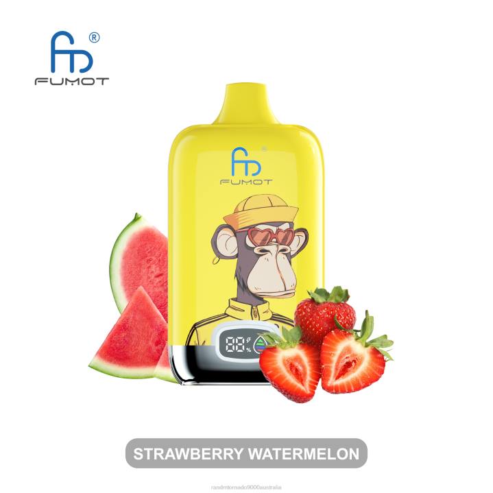 X46X14 - RandM vape cheap Fumot Original RandM Digital Box 12000 Battery And Liquid Display Vape Device Strawberry Donut