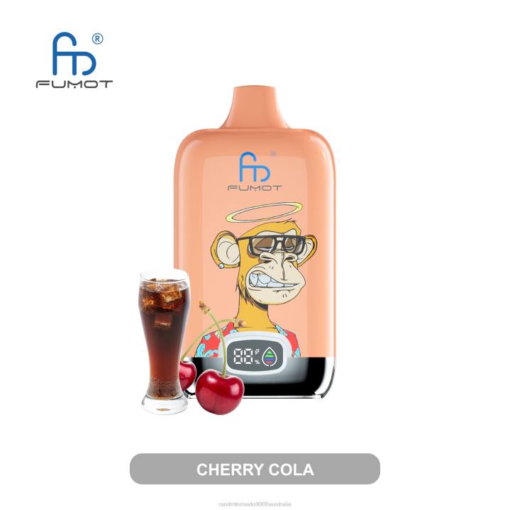 X46X4 - RandM vape cheap Fumot Original RandM Digital Box 12000 Battery And Liquid Display Vape Device Blueberry Raspberry