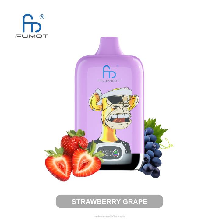 X46X4 - RandM vape cheap Fumot Original RandM Digital Box 12000 Battery And Liquid Display Vape Device Blueberry Raspberry