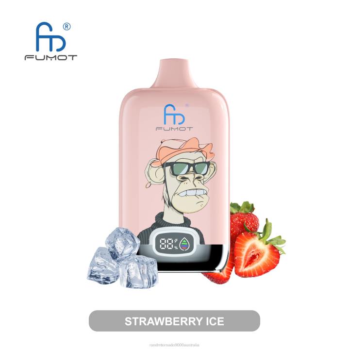 X46X4 - RandM vape cheap Fumot Original RandM Digital Box 12000 Battery And Liquid Display Vape Device Blueberry Raspberry
