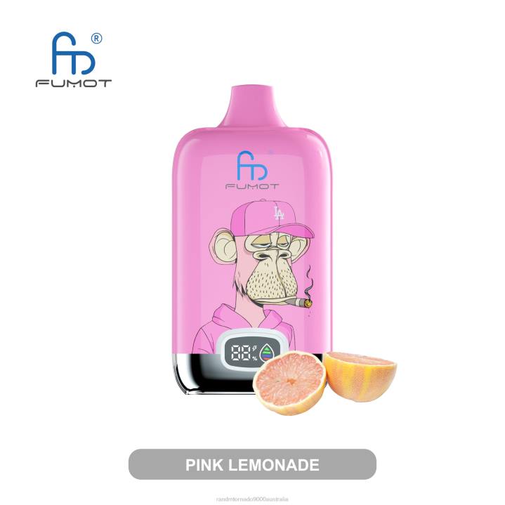 X46X5 - RandM vape flavour Fumot Original RandM Digital Box 12000 Battery And Liquid Display Vape Device Strawberry Watermelon
