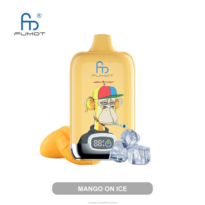 X46X5 - RandM vape flavour Fumot Original RandM Digital Box 12000 Battery And Liquid Display Vape Device Strawberry Watermelon