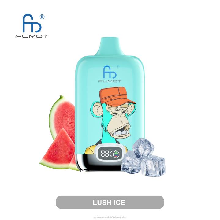 X46X5 - RandM vape flavour Fumot Original RandM Digital Box 12000 Battery And Liquid Display Vape Device Strawberry Watermelon