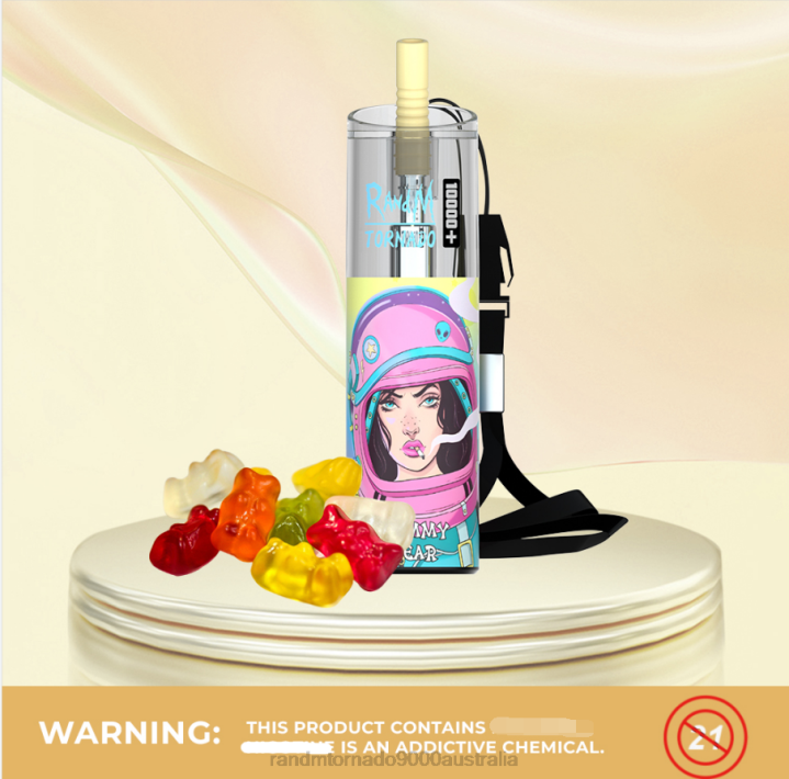 X46X73 - RandM tornado Australia RandM Tornado 10000 Plus Airflow Control Vape Device 1Pc Lush Ice
