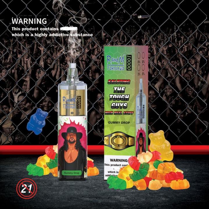 X46X106 - RandM vape flavours RandM Tornado 10000 Airflow Control Vape Device 1Pc Gummy Drop