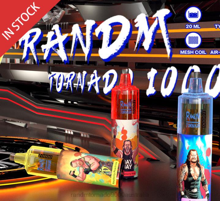 X46X111 - RandM tornado 7000 Australia RandM Tornado 10000 Airflow Control Vape Device 1Pc Tropical Delight