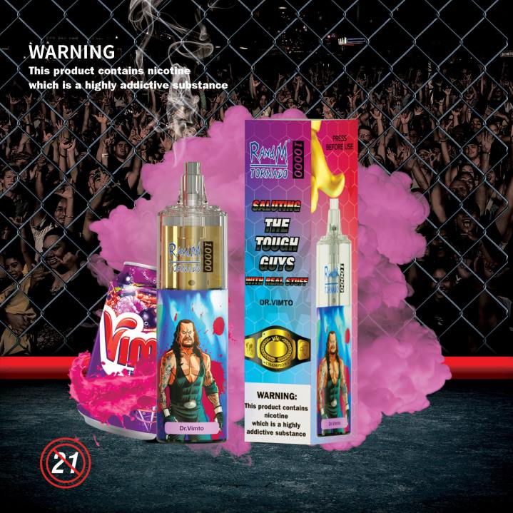 X46X111 - RandM tornado 7000 Australia RandM Tornado 10000 Airflow Control Vape Device 1Pc Tropical Delight