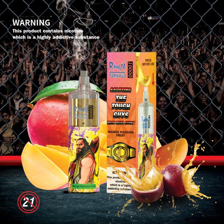X46X111 - RandM tornado 7000 Australia RandM Tornado 10000 Airflow Control Vape Device 1Pc Tropical Delight
