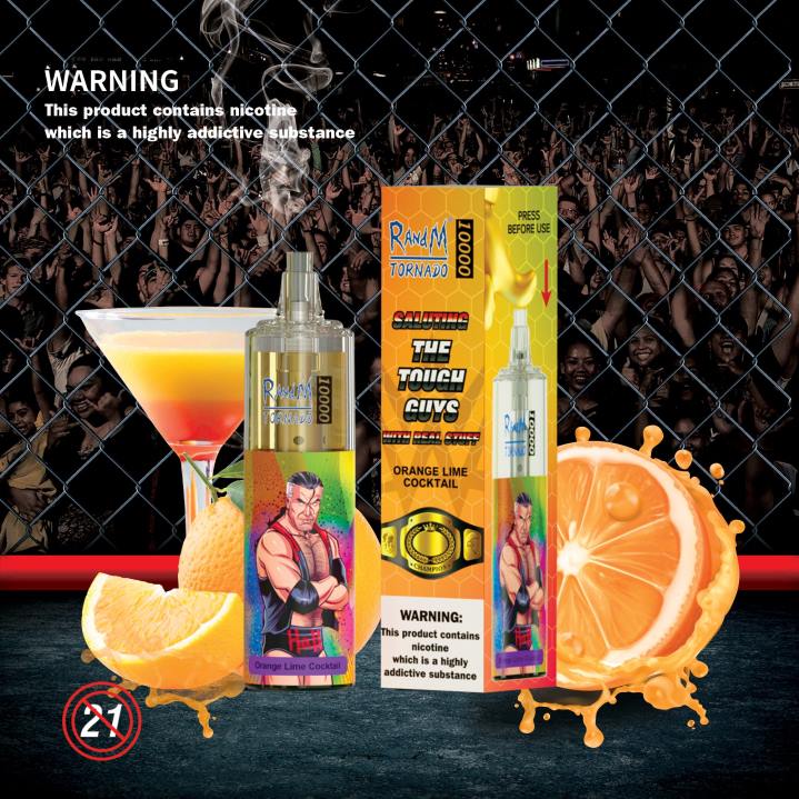 X46X111 - RandM tornado 7000 Australia RandM Tornado 10000 Airflow Control Vape Device 1Pc Tropical Delight