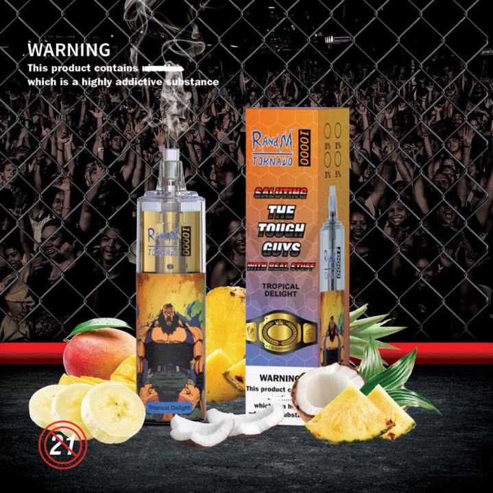 X46X112 - RandM tornado 9000 Australia RandM Tornado 10000 Airflow Control Vape Device 1Pc Watermelon Lemonade