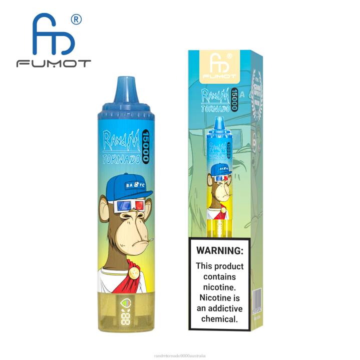 X46X22 - RandM tornado 9000 Australia Fumot RandM Tornado 15000 Vape Device With Battery And Ejuice Display Version 1 Blueberry Raspberry