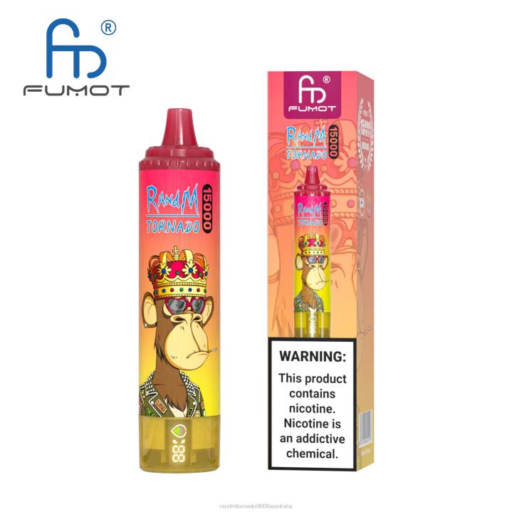 X46X22 - RandM tornado 9000 Australia Fumot RandM Tornado 15000 Vape Device With Battery And Ejuice Display Version 1 Blueberry Raspberry