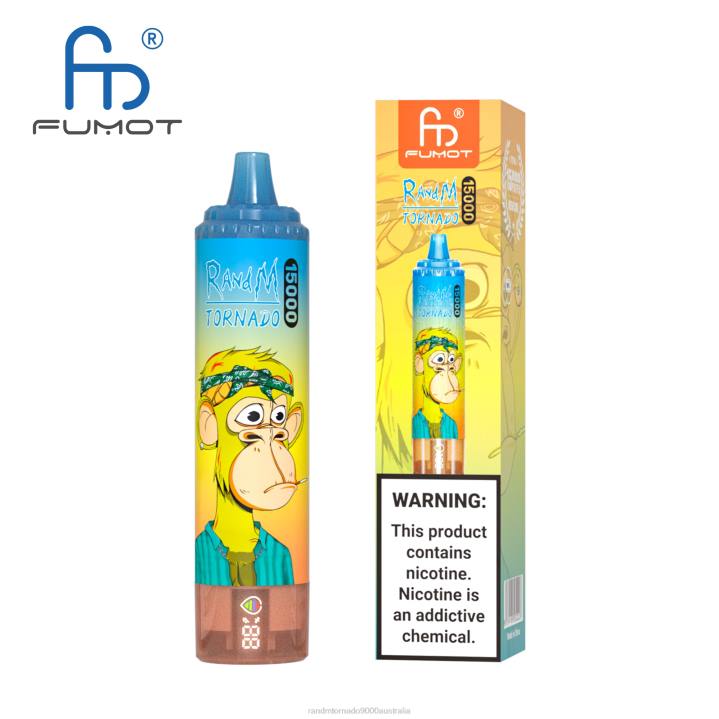 X46X22 - RandM tornado 9000 Australia Fumot RandM Tornado 15000 Vape Device With Battery And Ejuice Display Version 1 Blueberry Raspberry