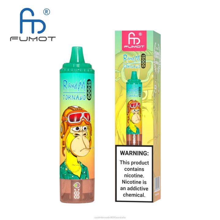 X46X22 - RandM tornado 9000 Australia Fumot RandM Tornado 15000 Vape Device With Battery And Ejuice Display Version 1 Blueberry Raspberry