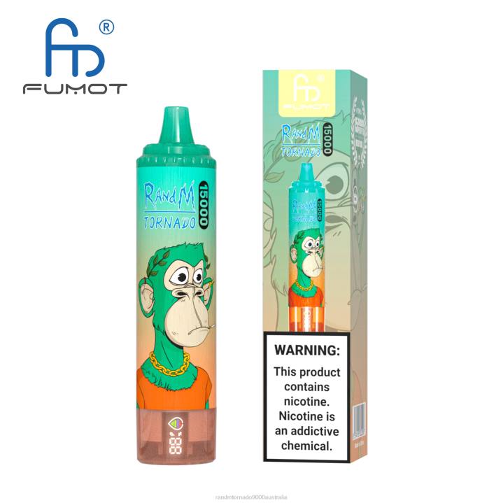 X46X22 - RandM tornado 9000 Australia Fumot RandM Tornado 15000 Vape Device With Battery And Ejuice Display Version 1 Blueberry Raspberry
