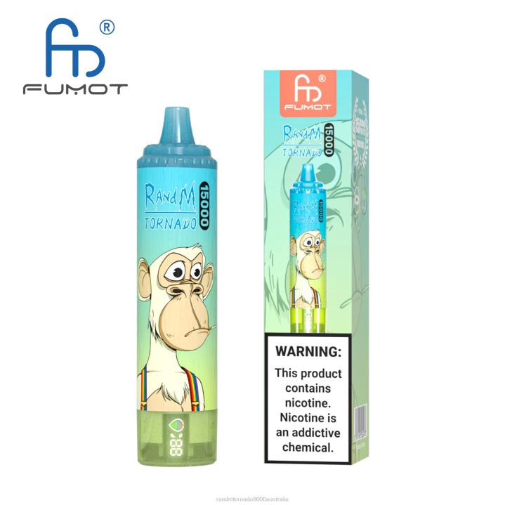 X46X22 - RandM tornado 9000 Australia Fumot RandM Tornado 15000 Vape Device With Battery And Ejuice Display Version 1 Blueberry Raspberry