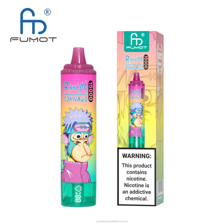 X46X24 - RandM vape cheap Fumot RandM Tornado 15000 Vape Device With Battery And Ejuice Display Version 1 Cherry
