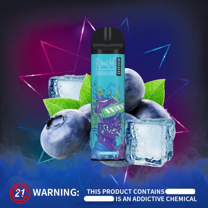 X46X242 - RandM tornado 9000 Australia RandM Tornado 8000 Airflow Control Vape Device 1Pc Skittles Candy