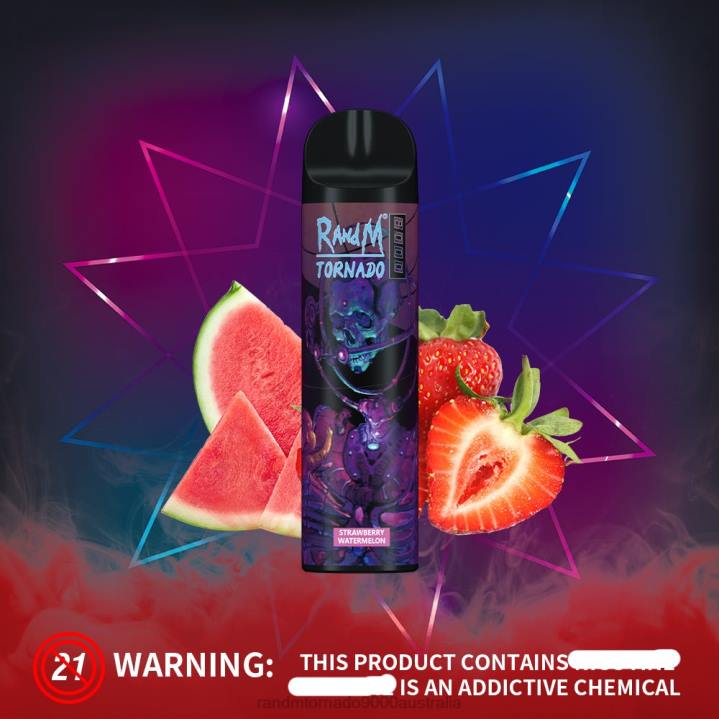 X46X253 - RandM tornado Australia RandM Tornado 8000 Airflow Control Vape Device 1Pc Cherry Lychee