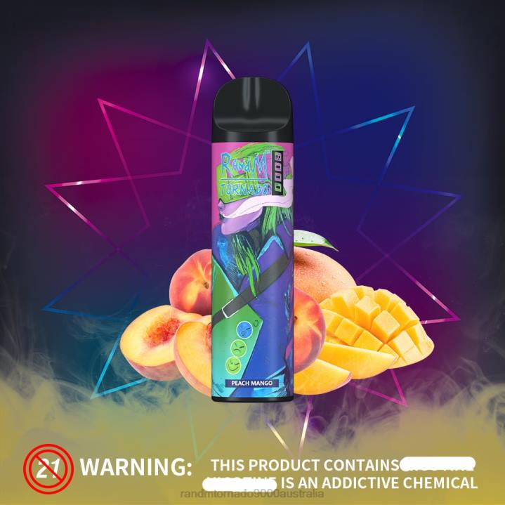 X46X253 - RandM tornado Australia RandM Tornado 8000 Airflow Control Vape Device 1Pc Cherry Lychee
