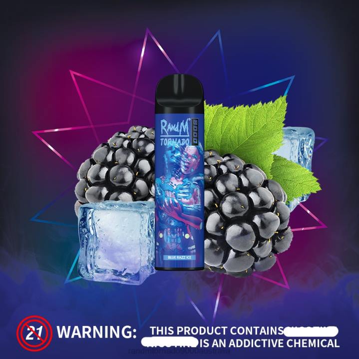 X46X253 - RandM tornado Australia RandM Tornado 8000 Airflow Control Vape Device 1Pc Cherry Lychee
