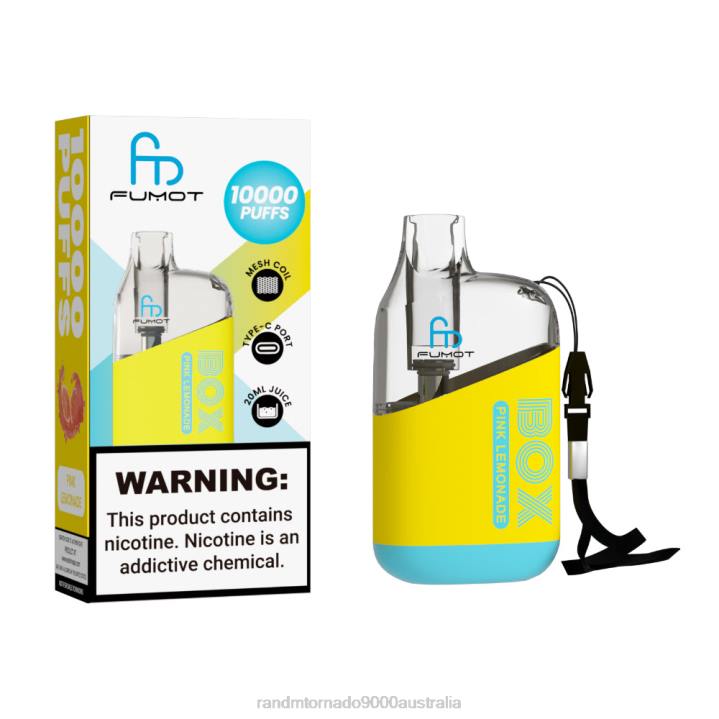 X46X100 - RandM vapes Australia Fumot Original RandM Tornado Box 10000 Airflow Control Vape Device 1Pc Cola Ice