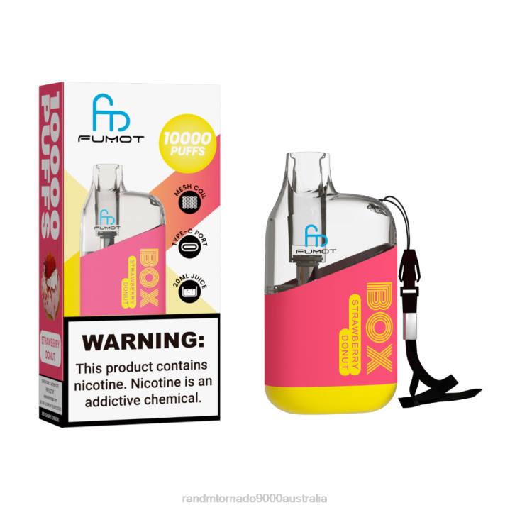 X46X100 - RandM vapes Australia Fumot Original RandM Tornado Box 10000 Airflow Control Vape Device 1Pc Cola Ice