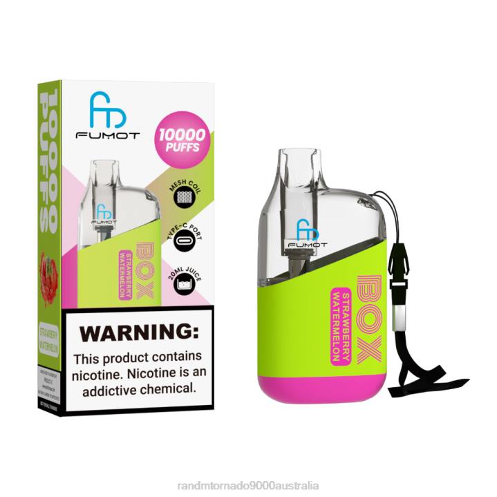 X46X100 - RandM vapes Australia Fumot Original RandM Tornado Box 10000 Airflow Control Vape Device 1Pc Cola Ice