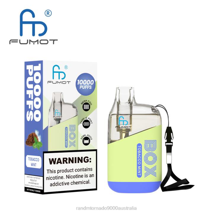 X46X100 - RandM vapes Australia Fumot Original RandM Tornado Box 10000 Airflow Control Vape Device 1Pc Cola Ice
