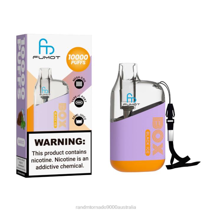 X46X100 - RandM vapes Australia Fumot Original RandM Tornado Box 10000 Airflow Control Vape Device 1Pc Cola Ice