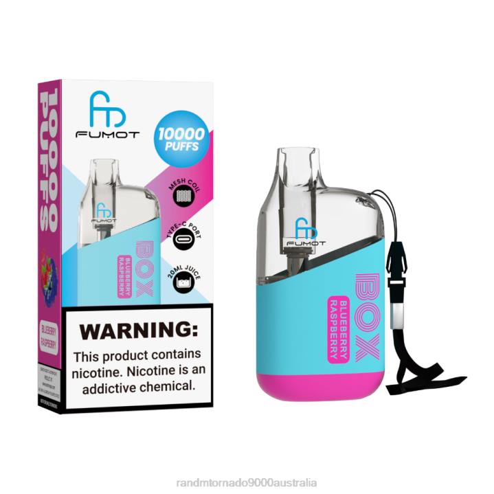 X46X100 - RandM vapes Australia Fumot Original RandM Tornado Box 10000 Airflow Control Vape Device 1Pc Cola Ice
