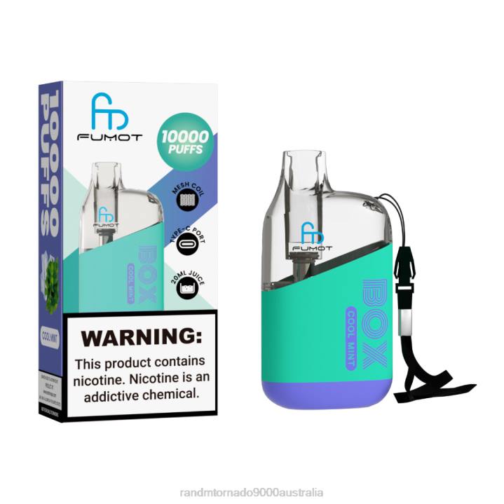 X46X100 - RandM vapes Australia Fumot Original RandM Tornado Box 10000 Airflow Control Vape Device 1Pc Cola Ice